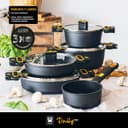 Thumbnail 2 de BRA Daily Pro Juego de 9 Piezas de Aluminio Fundido 🍳