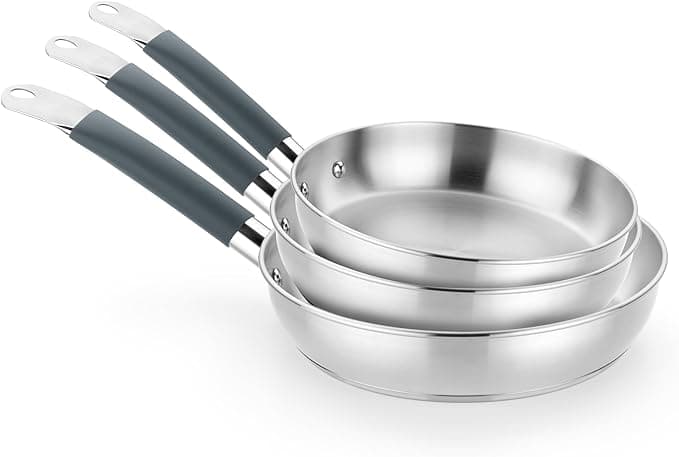 BRA Master Set de Sartenes Acero Inoxidable, Inducción 🍳