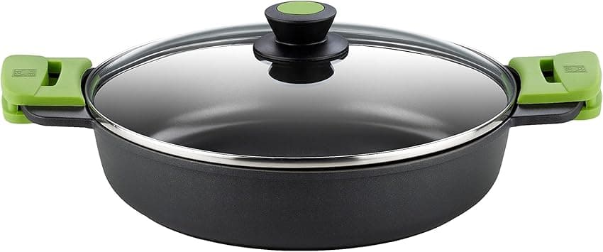 BRA Prior Cacerola baja 28 cm con tapa de cristal 🍳