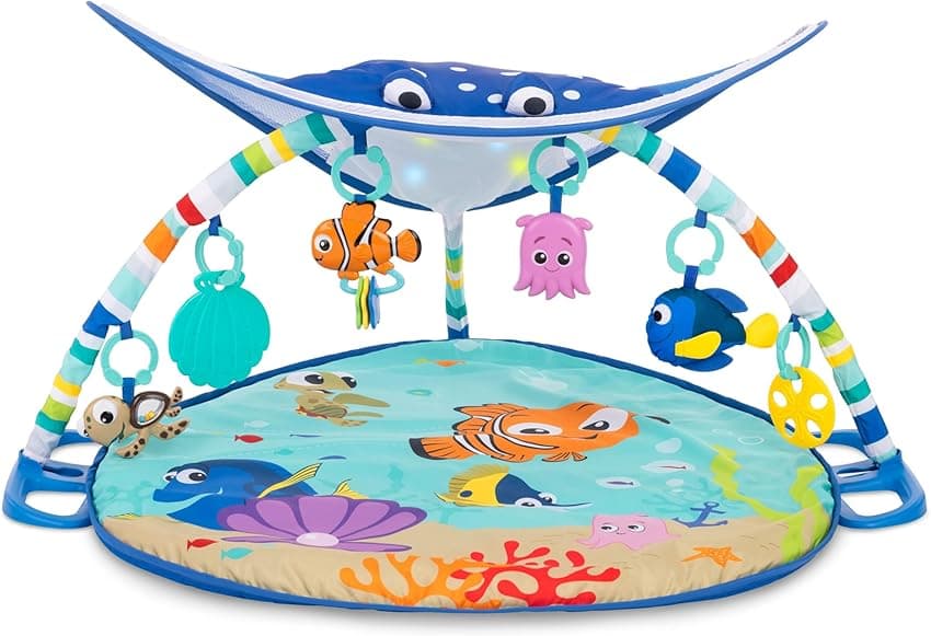 Imagen de Bright Starts Disney Baby Gimnasio y manta Buscando a Nemo 🎯🧸 en OfertitasTOP