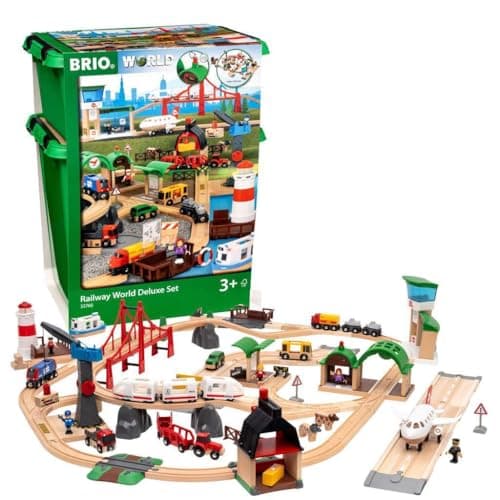 BRIO World Set Deluxe — tren de madera para 3 años 🚂