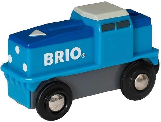 BRIO World - Locomotora de mercancías a pilas 🚆 Para Circuito Tren 3+