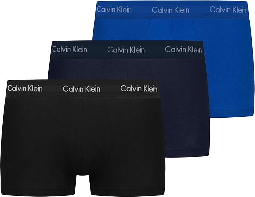 Imagen de Calvin Klein Pack 3 Bóxer Hombre Low Rise Algodón 🩳 en OfertitasTOP