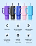 Thumbnail 7 de CCN Taza Térmica 1.2L con Pajita - Morado, Acero Inoxidable