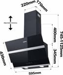 Thumbnail 2 de CIARRA CBCB6736N Campana 60 cm 650 m³/h 📺