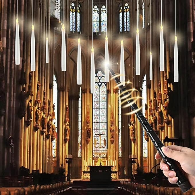 cimetech Velas Flotantes LED con Varita ✨ 12 Pack