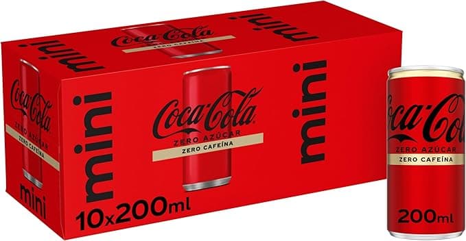 Coca-Cola Zero Azúcar Zero Cafeína, Pack 10 mini latas 🥤