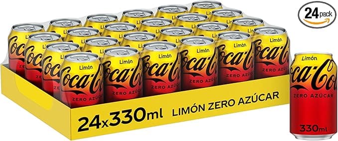 Coca-Cola Zero Limón 🍋 Pack 24 latas 330 ml