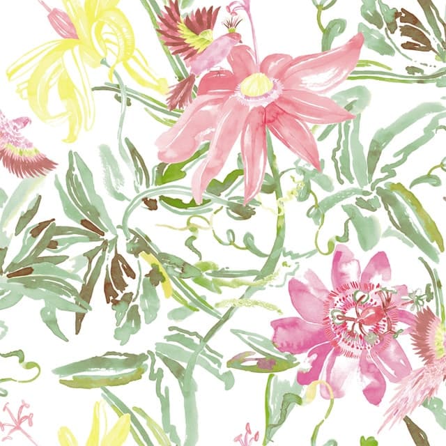 Coordonne Papel pintado floral bambú TNT 🖼️