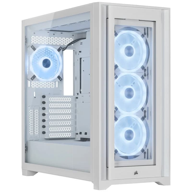 Imagen de Corsair iCUE 5000X RGB QL Edition Torre Cristal Blanca🖥️ en OfertitasTOP