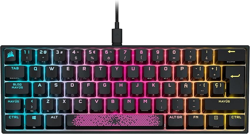 Imagen de Corsair K65 RGB Mini 60% — teclado mecánico Cherry MX 📷 en OfertitasTOP