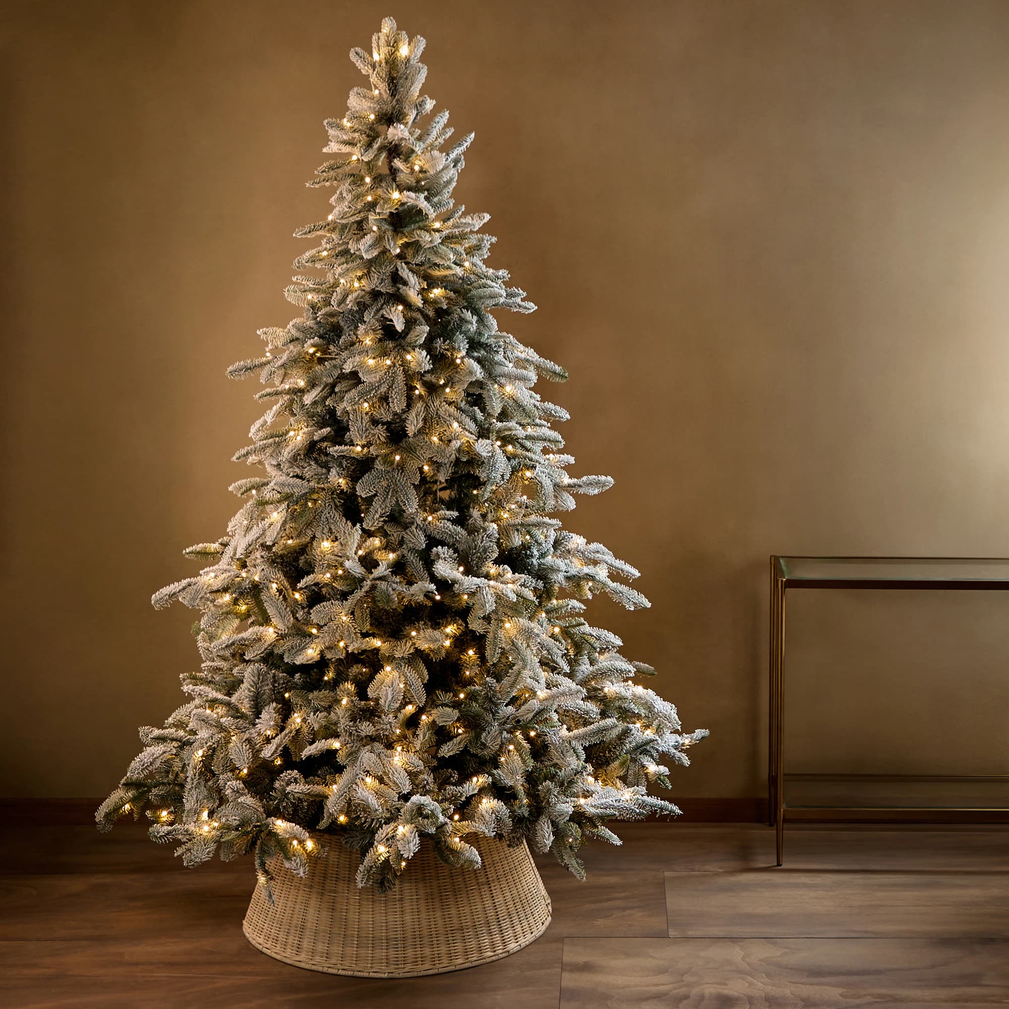 El Corte Inglés Árbol de suelo nevado Arties con luces LED 🎄