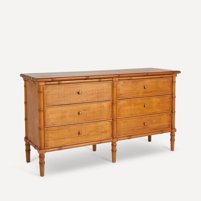 El Corte Inglés Bamboo cómoda 6 cajones 6 unidades