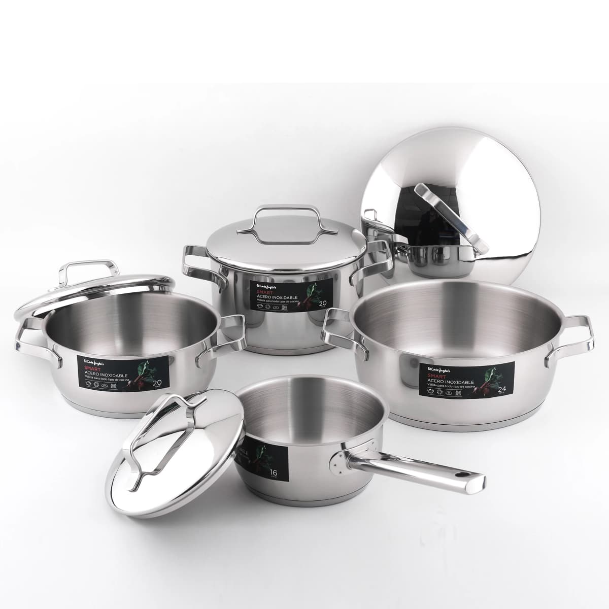 El Corte Inglés Batería 4 piezas de inox 🍽️