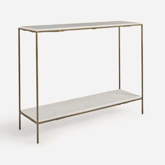 El Corte Inglés Logan, consola acero y mármol 🪑