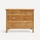 Thumbnail 1 de El Corte Inglés Manila cómoda 4 cajones ratán