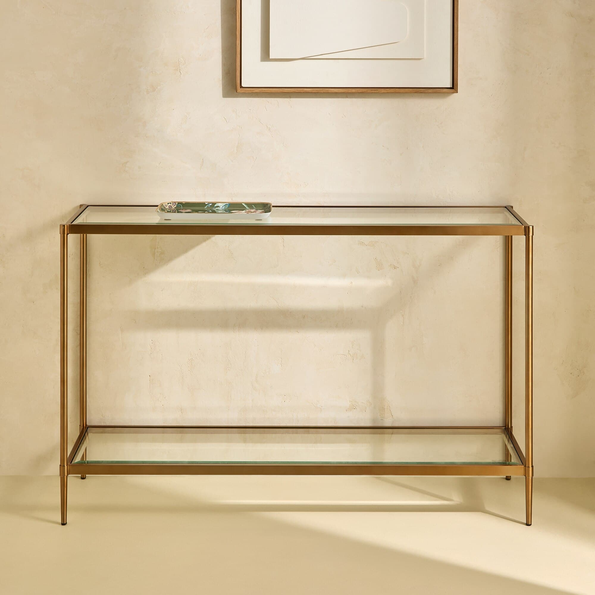 El Corte Inglés Marlon consola 1 estante vidrio tempered