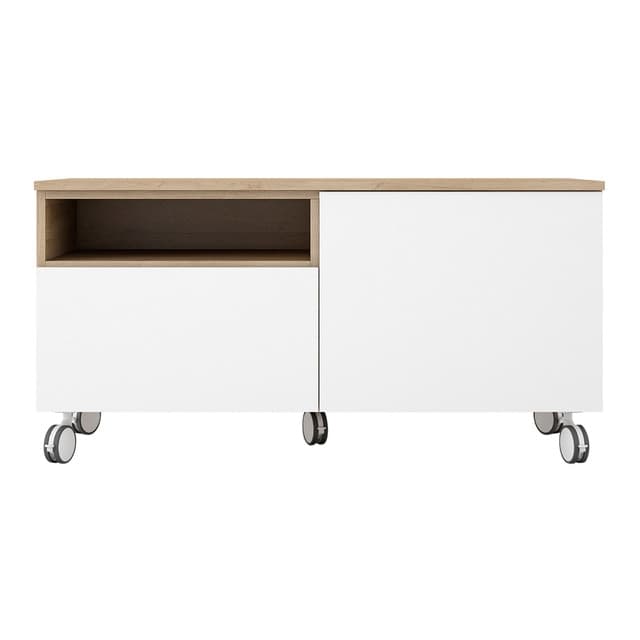 El Corte Inglés Mueble TV con ruedas, 1 puerta y 1 cajón 📺