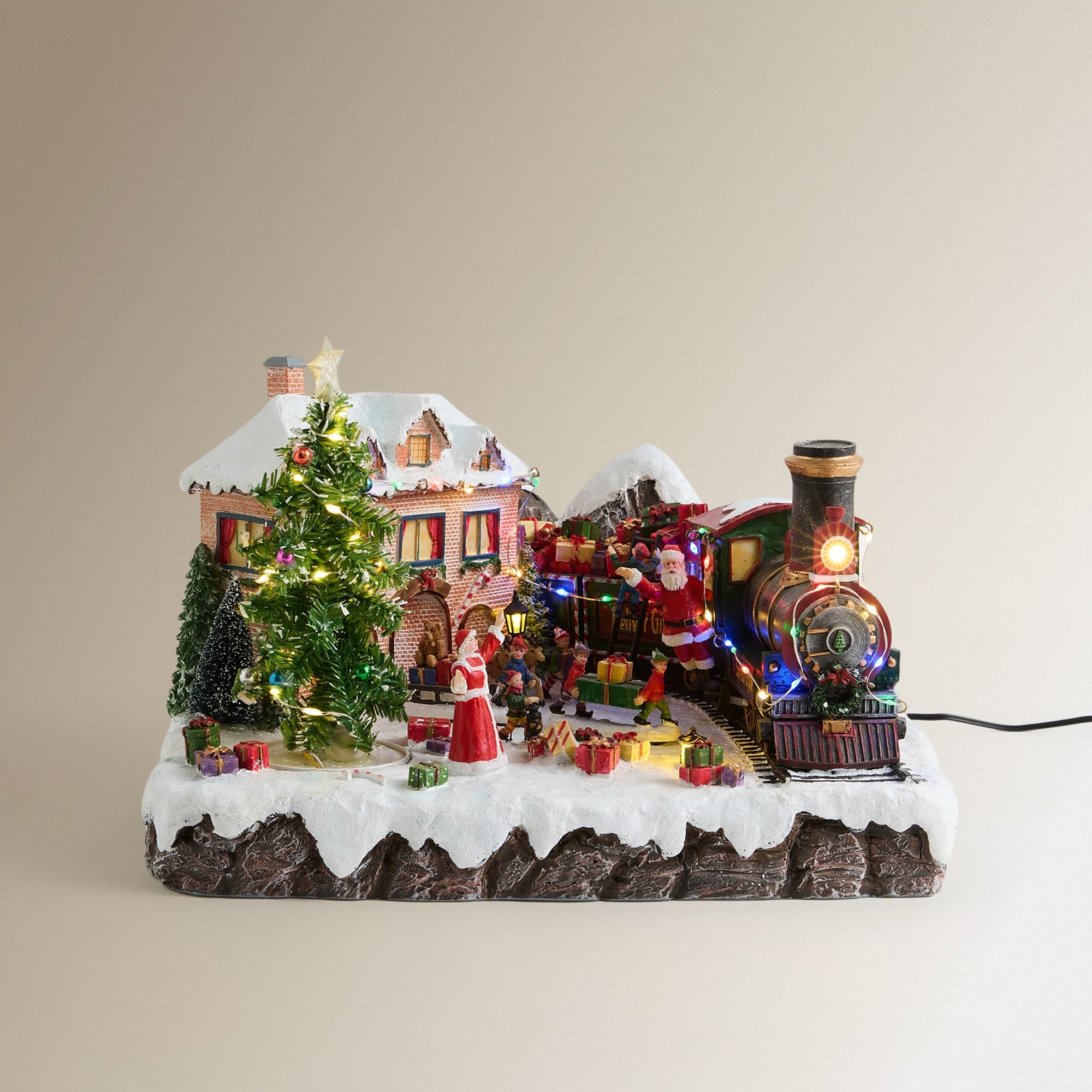 El Corte Inglés Pueblo con tren de regalos 57 luces 🎄