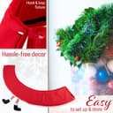 Thumbnail 4 de DECO EXPRESS Falda de Árbol de Navidad 🎄 Diseño Santa Rojo