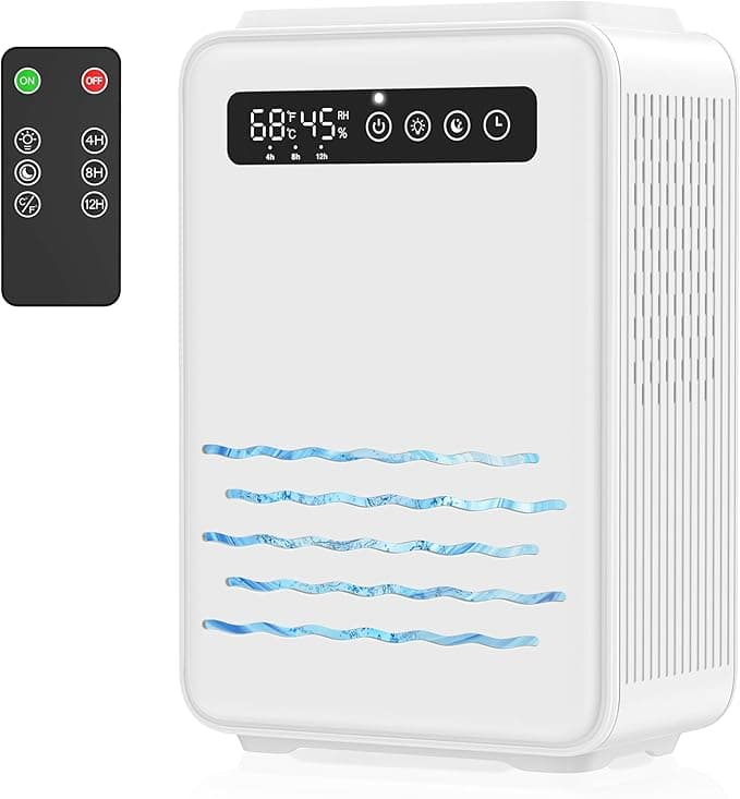 Deshumidificador 2.8L silencioso 75 m² con control remoto 💧