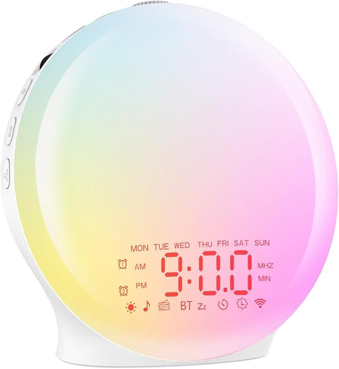 Despertador Luz Bluetooth Simulación Amanecer con 17 luces 🌅