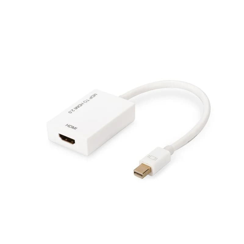 Digitus Cable Adaptador Mini DisplayPort a HDMI 0,2 m blanco 📺