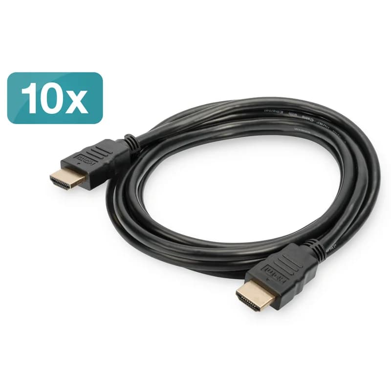 Imagen de Digitus Cable HDMI Macho/Macho 2 m — Pack 10 unidades 📺 en OfertitasTOP