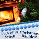 Thumbnail 2 de Disney Stitch Bolas de Navidad 🎄, Pack de 10 Accesorios