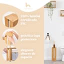 Thumbnail 1 de Dispensador de papel higiénico de bambú con tapa 🧻