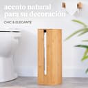 Thumbnail 6 de Dispensador de papel higiénico de bambú con tapa 🧻