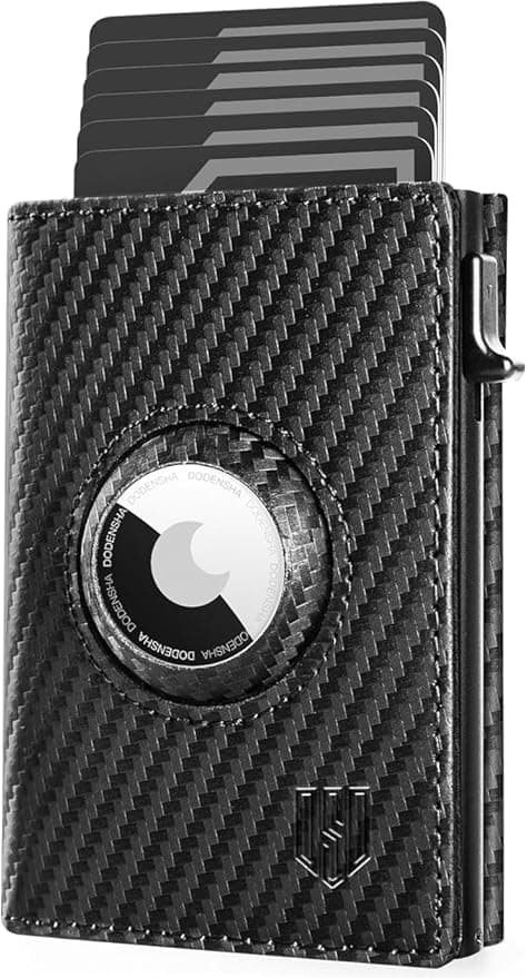 DODENSHA® AirTag* Tarjetero RFID con Estilo y Protección 🪙