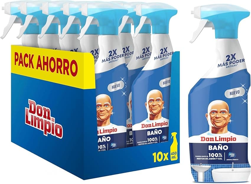 Don Limpio Baño Spray Antical, 10x450ml – Limpieza eficaz