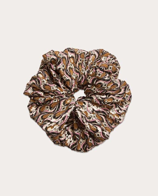 La Double J 🎀 Scrunchie de seda elegante