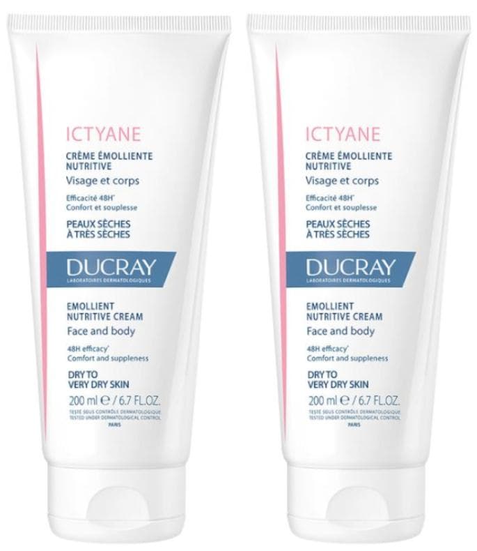 Imagen de Ducray Ictyane Crema para piel seca 2x200 ml en OfertitasTOP