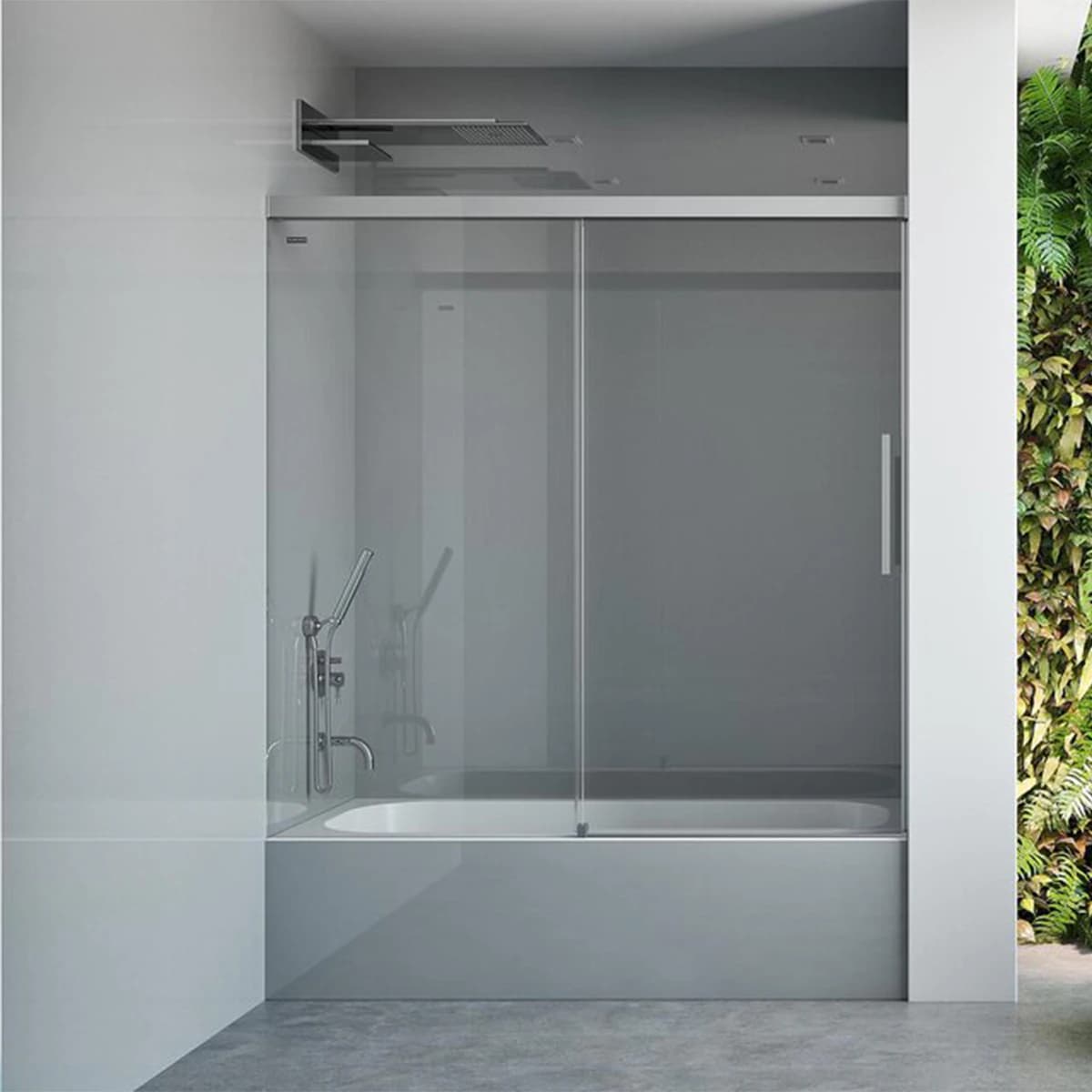 Duscholux D5 Custom Mampara bañera 8 mm, 160 cm