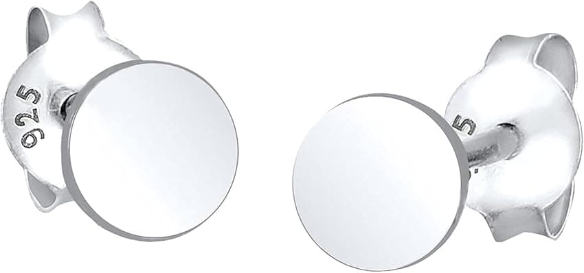 Imagen de Elli Pendientes Círculo Básico Geo en Plata de Ley 925 ✨ en OfertitasTOP