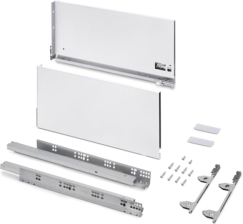 Emuca Kit cajón 178 mm profundidad 500 mm, 60 Kg