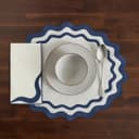 Thumbnail principal de Los Encajeros Mantel Individual Lino Olas 🧵