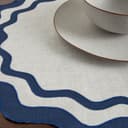 Thumbnail 1 de Los Encajeros Mantel Individual Lino Olas 🧵