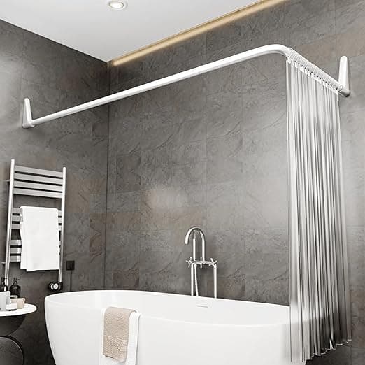 Erica Barra de Cortina de Ducha 70x90/70x160 cm 🚿