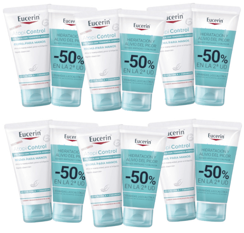 Imagen de Eucerin AtopiControl Crema de manos 12x75 ml en OfertitasTOP