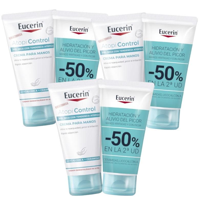Imagen de Eucerin AtopiControl Crema de Manos 6x75 ml en OfertitasTOP