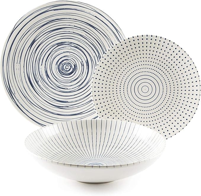 Excelsa Hanami - Juego de platos cerámica 18 piezas 🥢