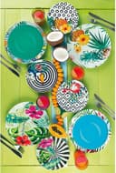 Thumbnail 2 de Excelsa Vajilla Tropical Chic 18 Piezas de Porcelana Multicolor 🌴