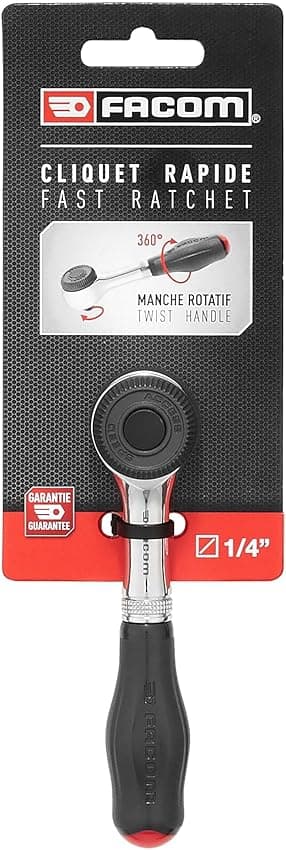 FACOM Trinquete 1/4" R.360PB con Mango Rotativo ⚙️