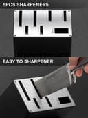 Thumbnail 2 de FOHERE Juego de Cuchillos Cocina 14 pzas🗡️ Autoafilado y Mango Ergonómico