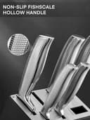 Thumbnail 4 de FOHERE Juego de Cuchillos Cocina 14 pzas🗡️ Autoafilado y Mango Ergonómico