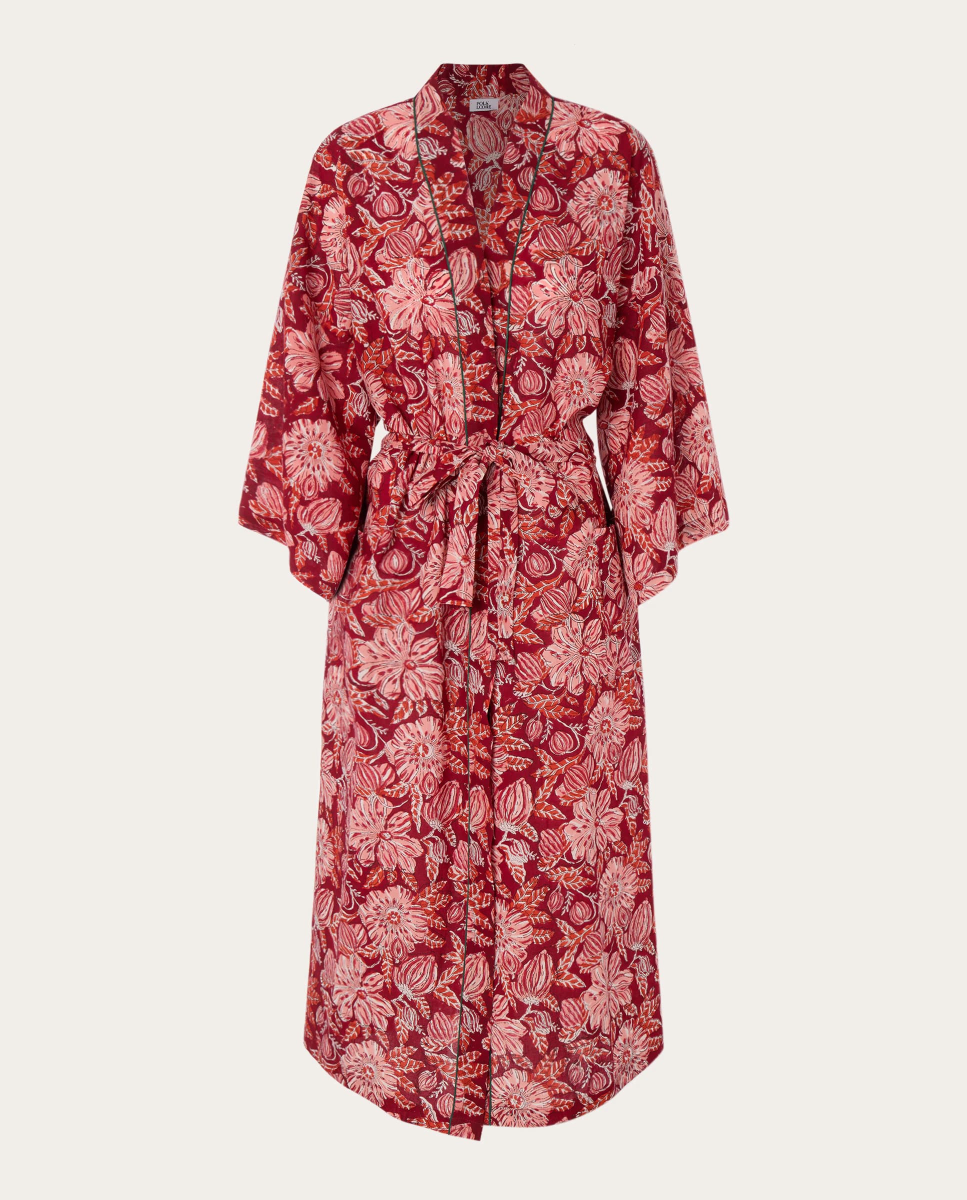 FOLKLOORE Bata de algodón estampada 👗