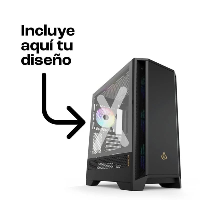Imagen de Forgeon Mithril ARGB Torre ATX negra con cristal personalizable 🖥️ en OfertitasTOP